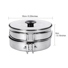 Kingcamp Backpacker III Silver Yemek Set (2 Kişilik)