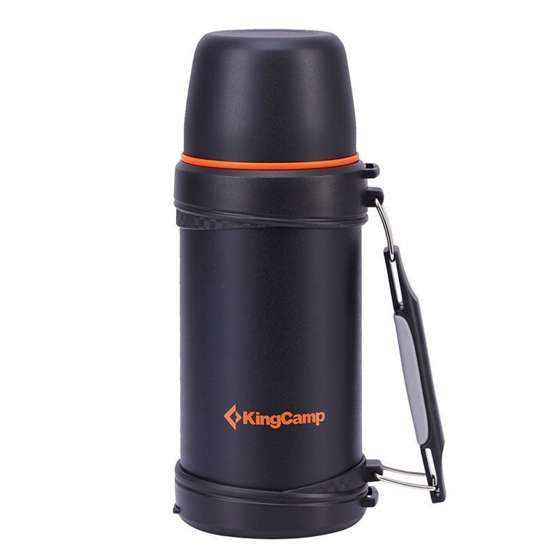Kingcamp 1000 ml Vacuum Siyah Termos