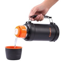 Kingcamp 1000 ml Vacuum Siyah Termos