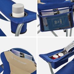 Kingcamp Deluxe Sandalye (Mavi/Bej)