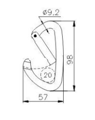 CT LIME DUZ KAPI KARABINA