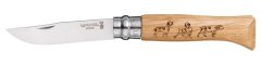 Opinel Inox Meşe İşlemeli 8 No Çakı (001623)
