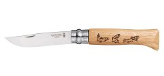 Opinel Inox Meşe İşlemeli 8 No Çakı (001623)
