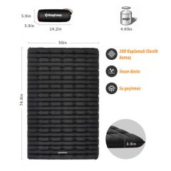 Kingcamp Super Comfort Double Siyah Şişme Yatak