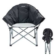 Kingcamp Comfort Sofa Sandalye (Black/Grey)