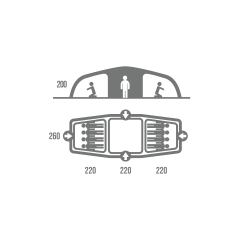 Husky Boston Yeşil 8 Kişilik Çadır