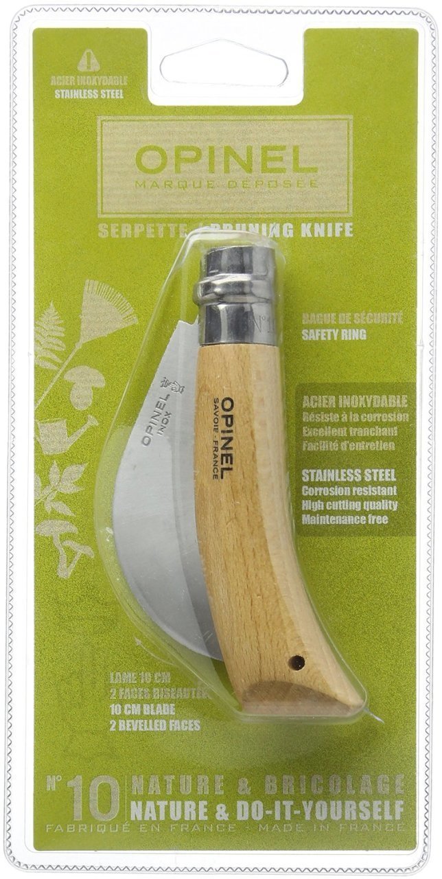 Opinel Inox Kayın Saplı 10 No Bağ Çakısı Ambalaj