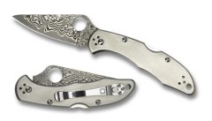 Spyderco Delica Titanium Damascus Çakı