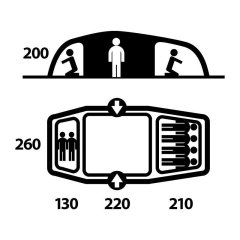 Husky Boston 6 Kişilik Çadır